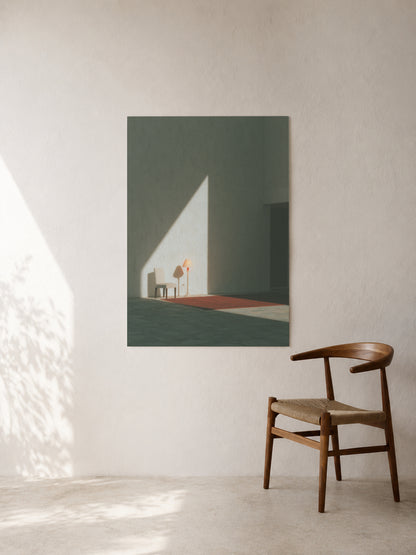 Lamp in the White Corner art print