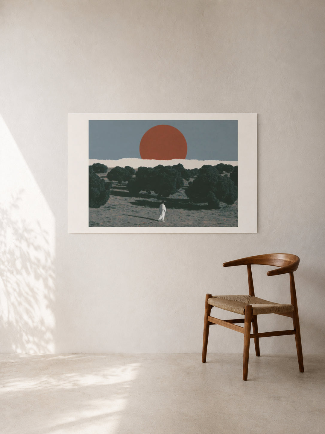 Red Sun Behind the Trees II