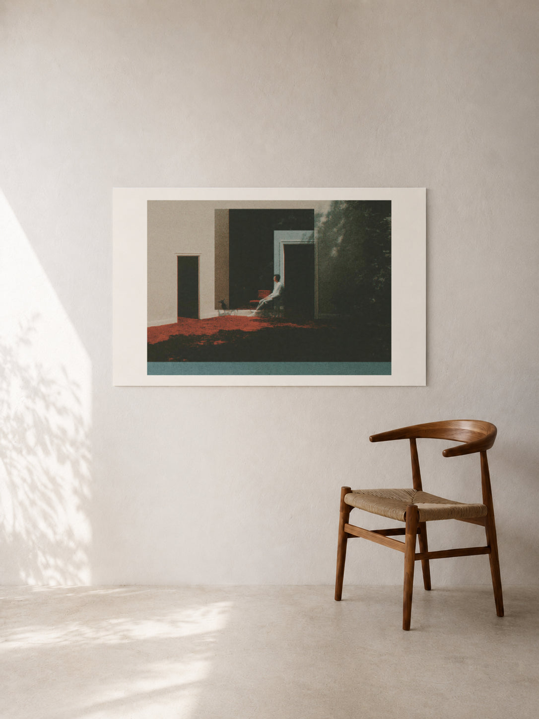 Figure in the Courtyard