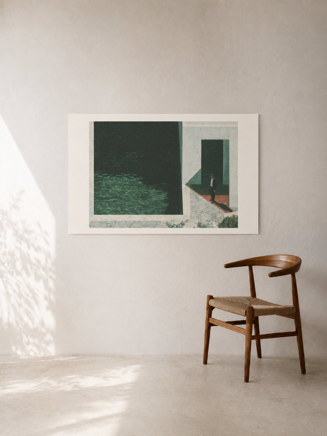 Pool Behind the White Wall