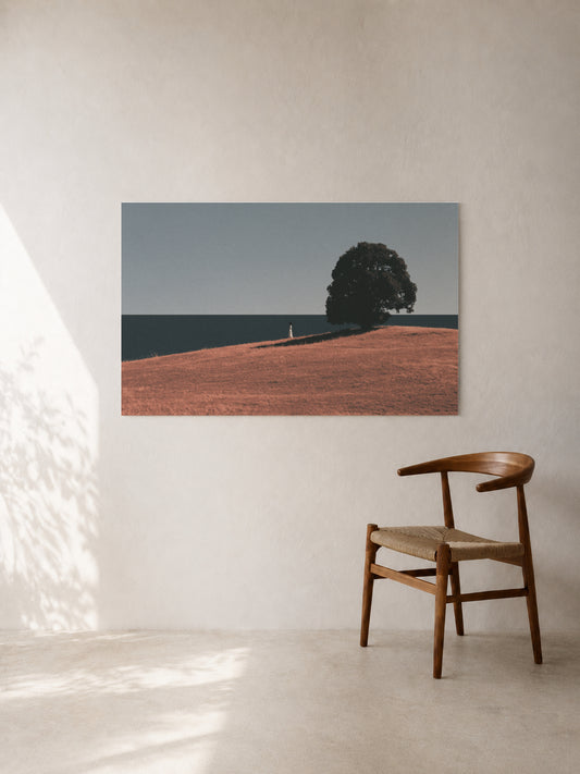 Tree Above the Red Field
