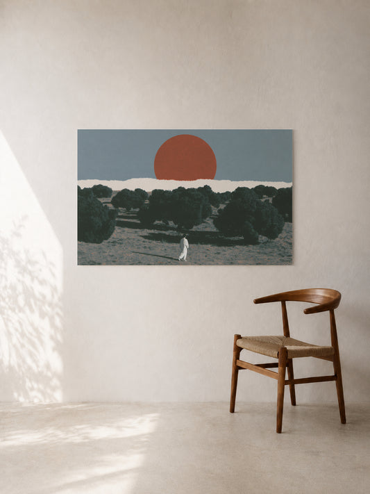 Red Sun Behind the Trees II