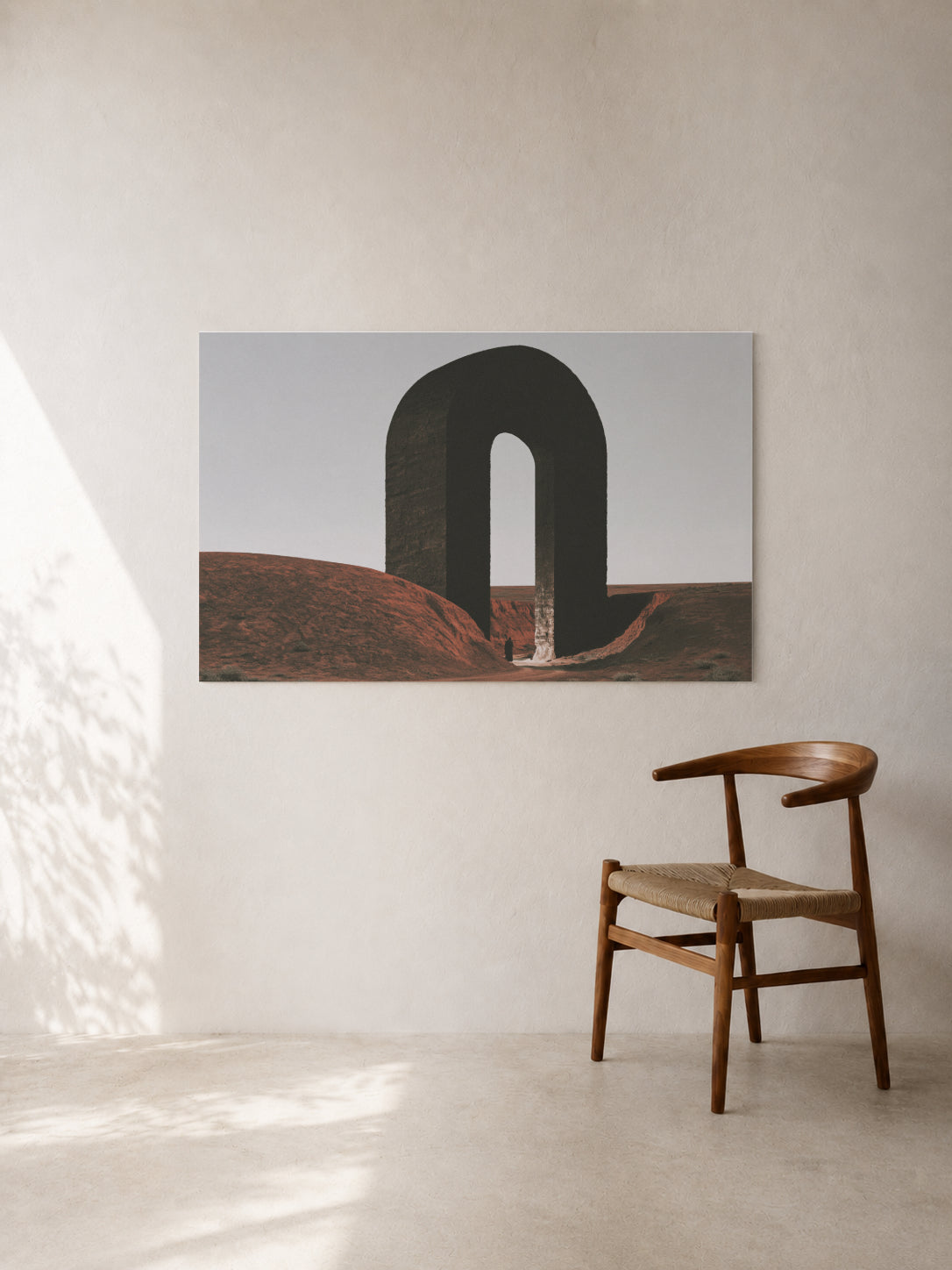 Black Arch on Red Ground