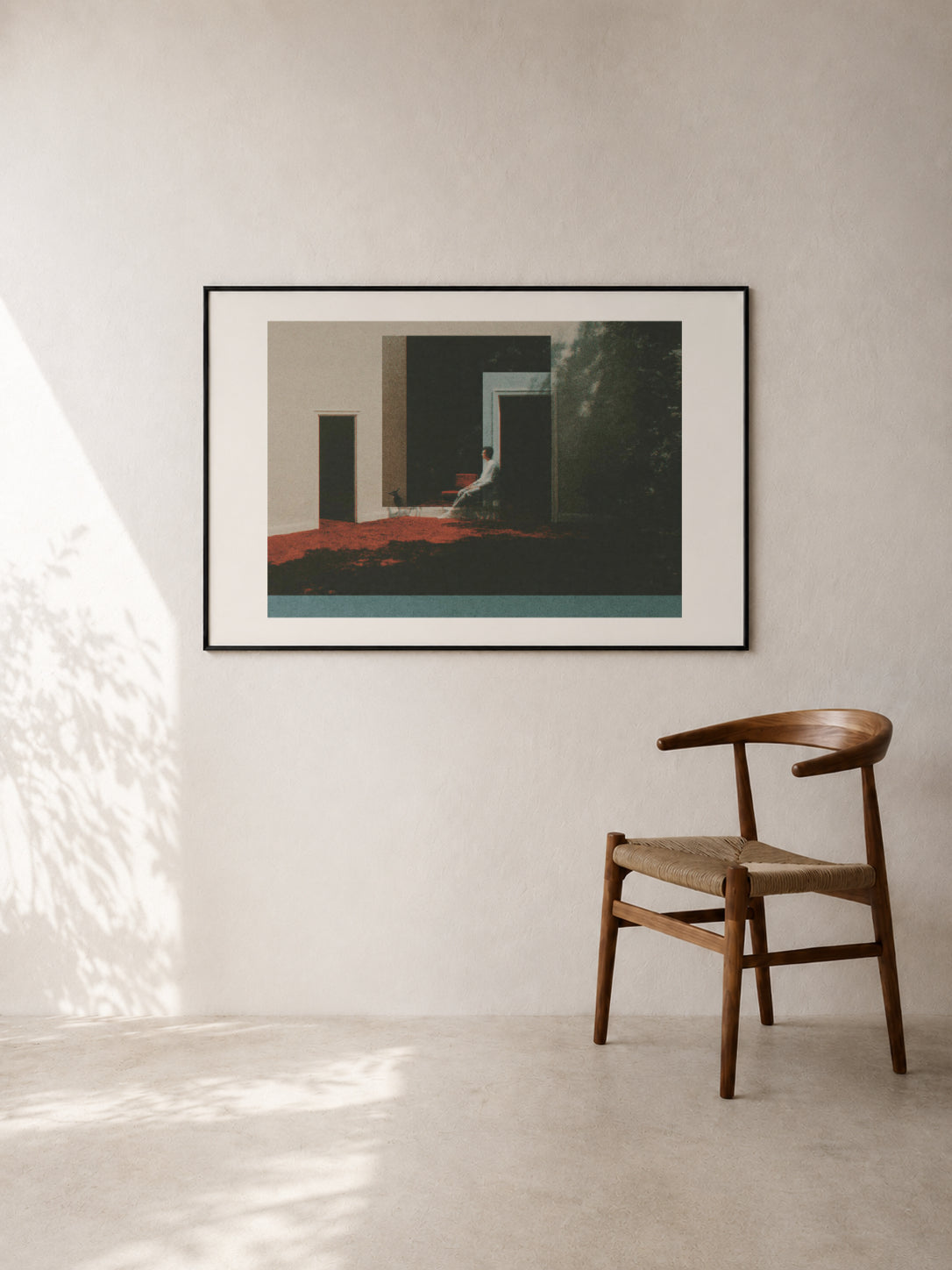 Figure in the Courtyard