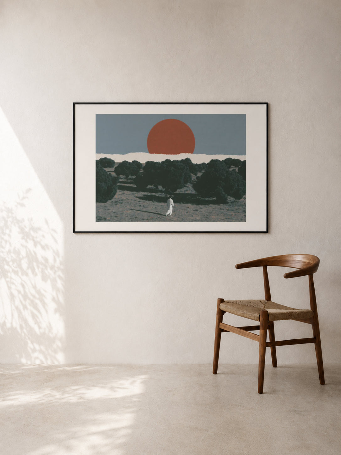 Red Sun Behind the Trees II