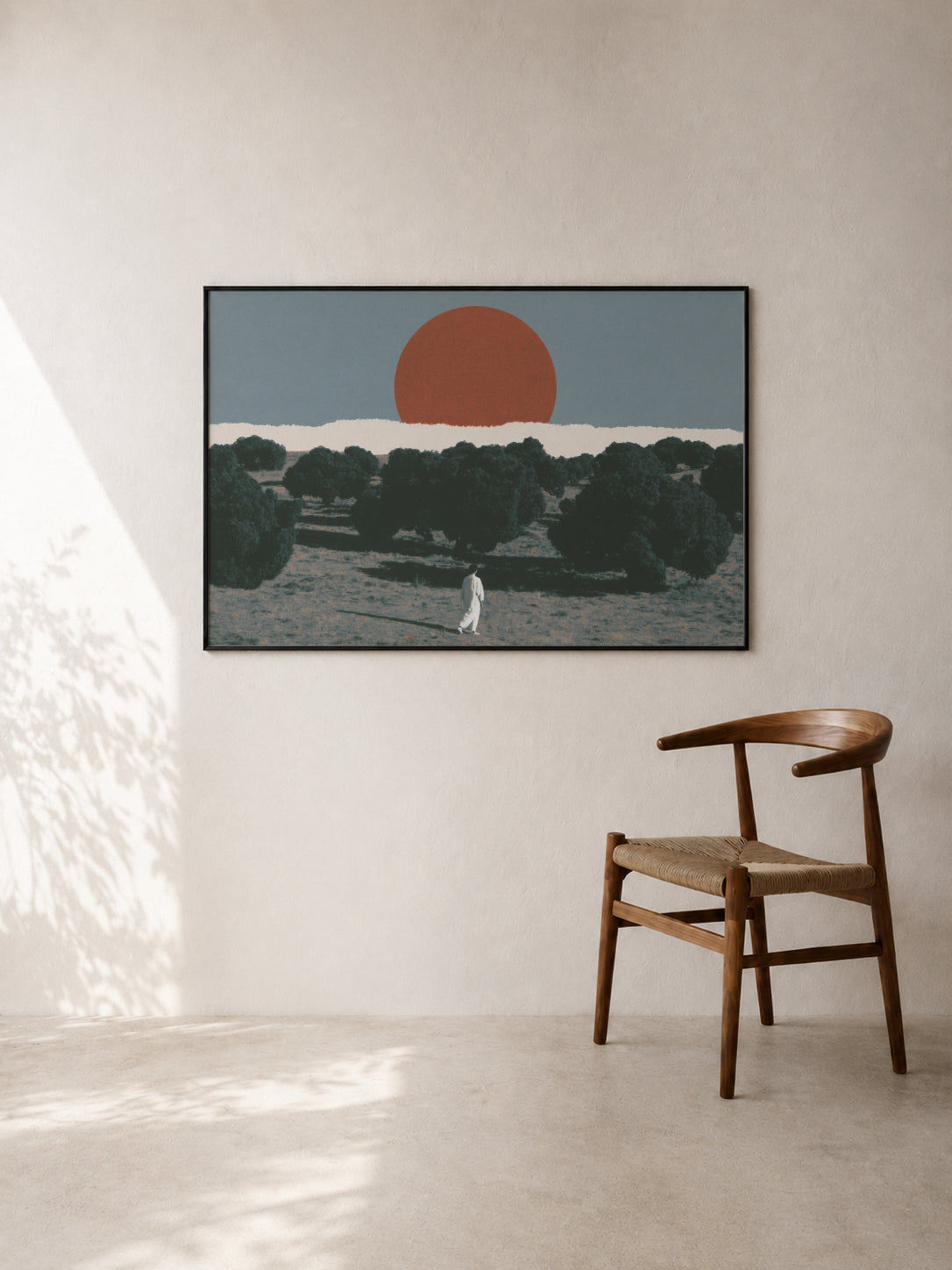 Red Sun Behind the Trees II