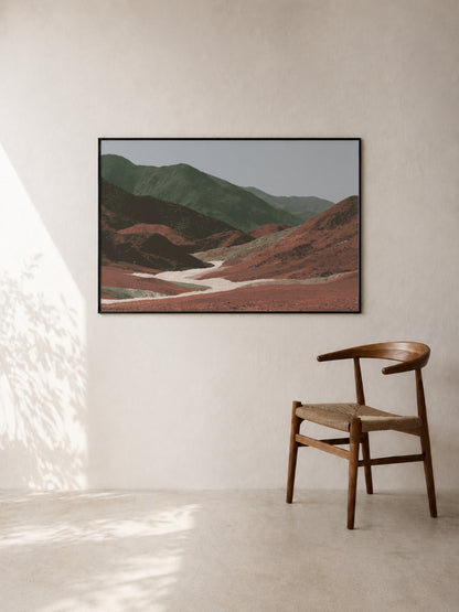 Red Hills After Heat art print