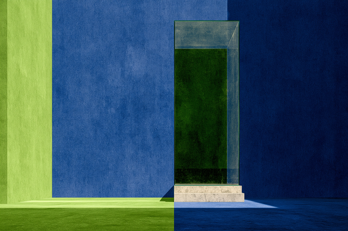 Green Light, Blue Wall