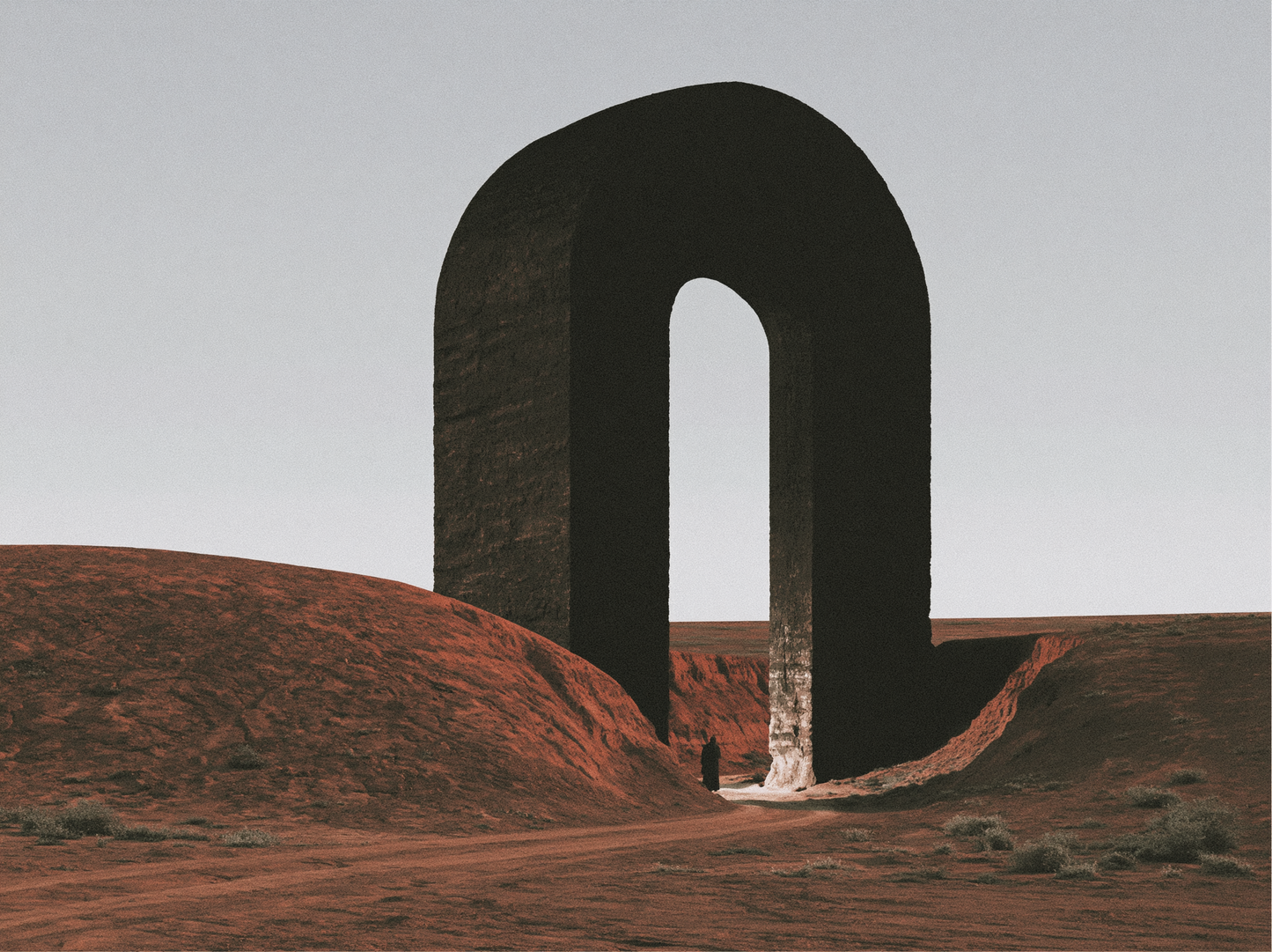 Black Arch on Red Ground
