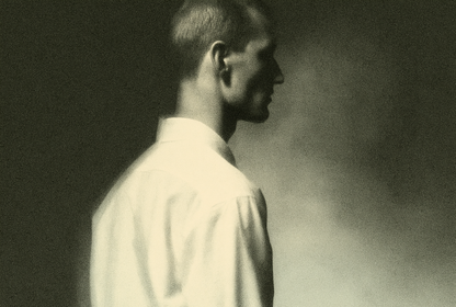 Profile in Low Green Light art print