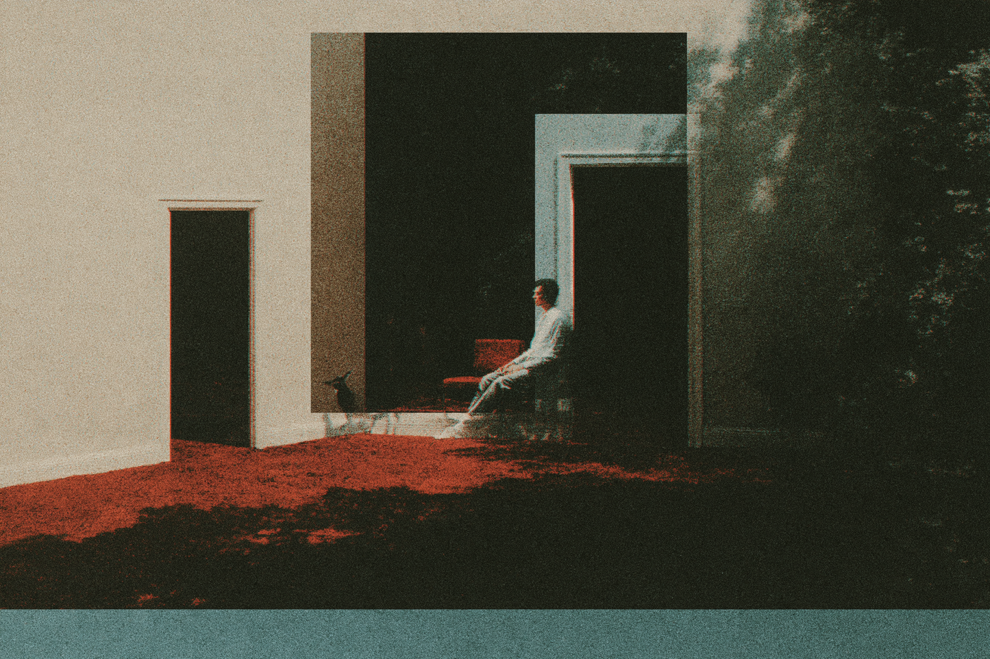 Figure in the Courtyard