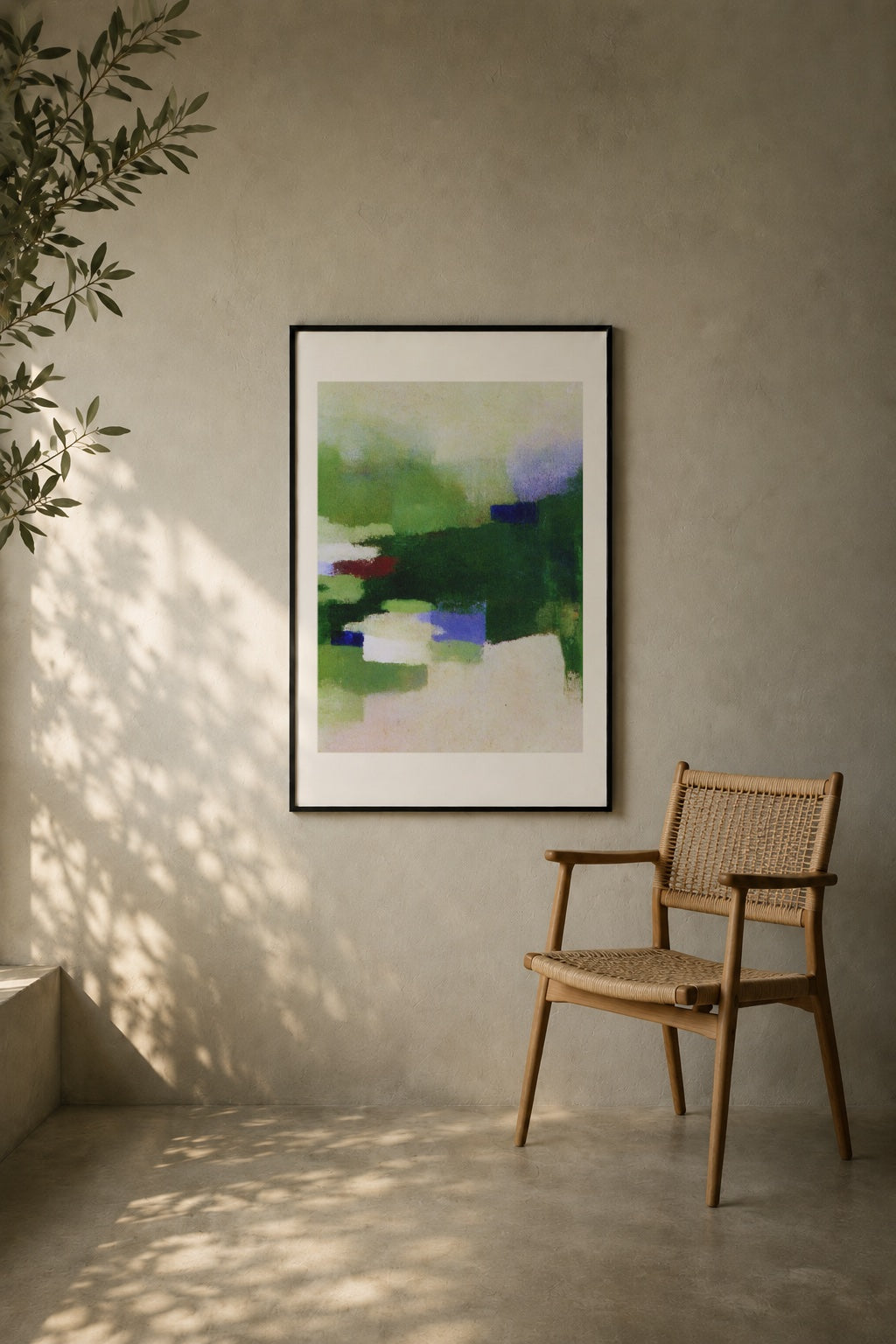 Small Houses in the Green Haze art print
