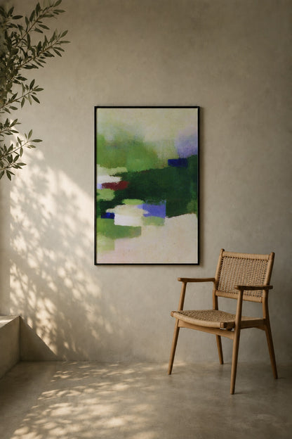 Small Houses in the Green Haze art print