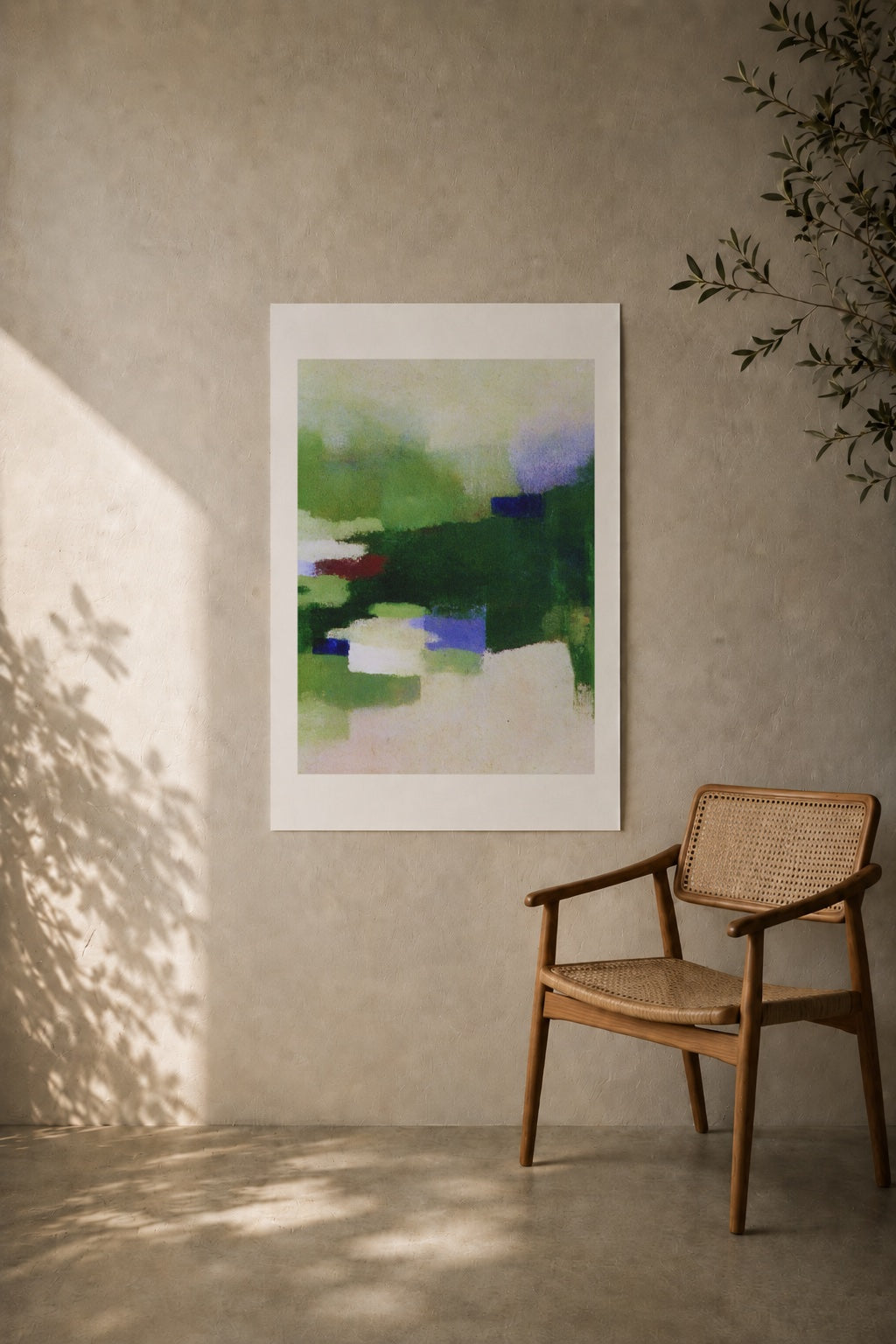 Small Houses in the Green Haze art print
