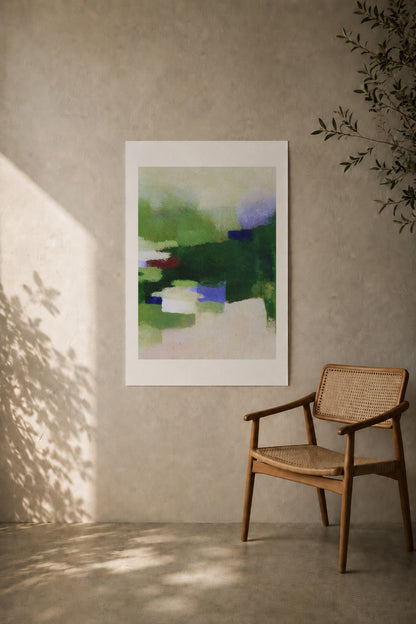 Small Houses in the Green Haze art print