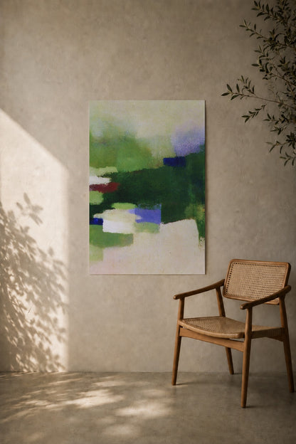 Small Houses in the Green Haze art print