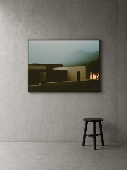 Low House, Mountain Fog art print