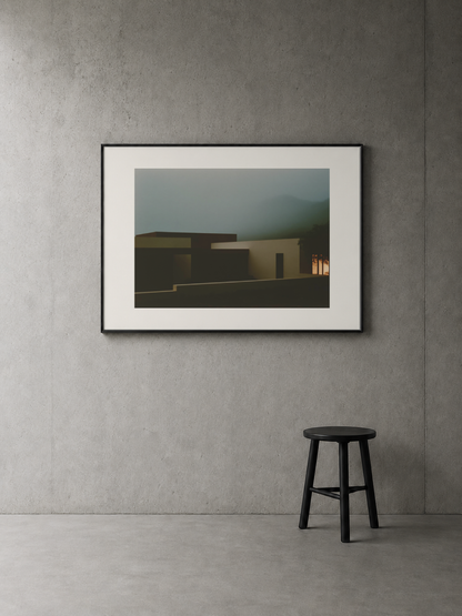 Low House, Mountain Fog art print