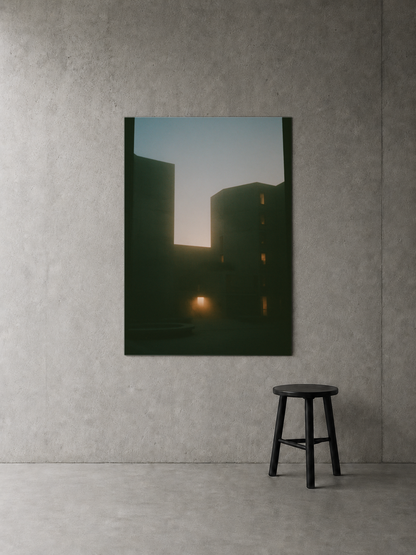 Evening Between Blocks art print