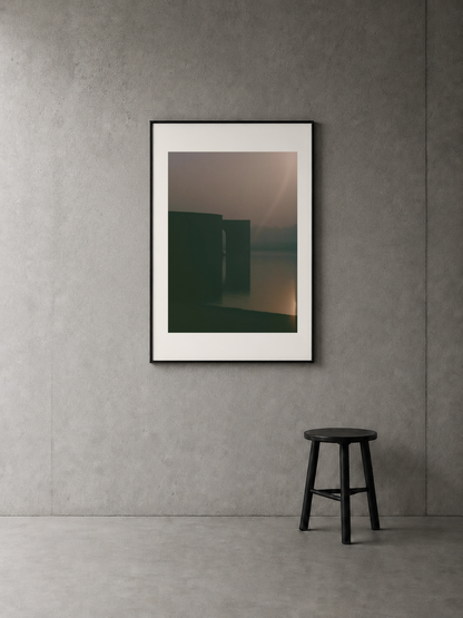 Concrete by the Water art print